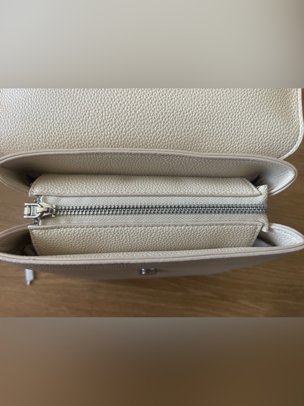 Soft Beige Top-Handle Backpack - Picture 15 of 16